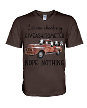Load image into Gallery viewer, Let Me Check My Giveashitometer Nope Nothing Special Custom Design Guys V-Neck