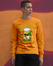 Load image into Gallery viewer, Baseball Drink Beer Day St Patrick's Day Gift For Baseball Lovers Unisex Long Sleeve