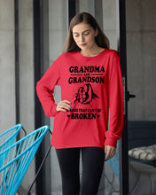 Load image into Gallery viewer, Grandma And Grandson A Bond That Can't Be Broken Custom Design Unisex Long Sleeve