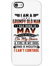 Load image into Gallery viewer, I'm A Grumpy Old Man I Was Born In May With My Heart Phone case