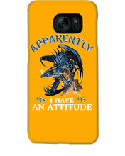 Load image into Gallery viewer, Apparently I Have An Attitude Blue Dragon Phone case