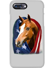 Load image into Gallery viewer, Horse Covered Into USA Flag Meaningful Gift For Men Phone case