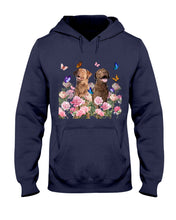 Load image into Gallery viewer, Gift For Dog LoversChesapeake Bay Retriever With Peonies Hoodie