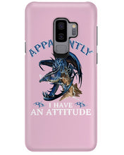 Load image into Gallery viewer, Apparently I Have An Attitude Blue Dragon Phone case