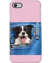 Load image into Gallery viewer, Border Collie In Denim Pocket Gift For Dog Lovers Phone case