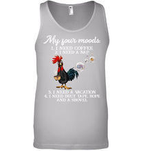 Load image into Gallery viewer, I Need Coffee A Nap A Vacation Duct Tape Hope And A Showel Unisex Tank Top