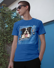 Load image into Gallery viewer, Border Collie In Denim Pocket Gift For Dog Lovers Guys Tee