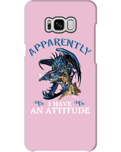 Load image into Gallery viewer, Apparently I Have An Attitude Blue Dragon Phone case