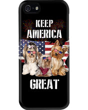Load image into Gallery viewer, Keep America Great Yorkshire Terrier Gift For Dog Lovers Phone case