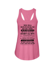 Load image into Gallery viewer, A Soiled Husband Of A September Freaking Awesome Wife Birthday Gift Ladies Flowy Tank
