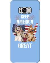 Load image into Gallery viewer, Keep America Great Yorkshire Terrier Gift For Dog Lovers Phone case