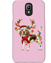 Load image into Gallery viewer, Beagle Gorgeous Reindeer Xmas Lights Gift For Dog Lovers Phone case