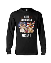 Load image into Gallery viewer, Keep America Great Yorkshire Terrier Gift For Dog Lovers Unisex Long Sleeve