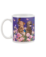 Load image into Gallery viewer, Gift For Dog LoversChesapeake Bay Retriever With Peonies Mug