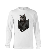 Load image into Gallery viewer, Cat In Your Front Pocket Perfect Gift For Friends Who Loves Cat Unisex Long Sleeve
