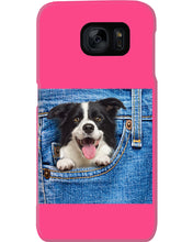 Load image into Gallery viewer, Border Collie In Denim Pocket Gift For Dog Lovers Phone case