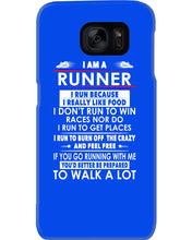 Load image into Gallery viewer, I Am A Runner I Run Because I Really Like Food Custom Design Phone case