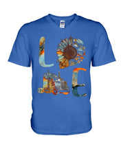 Load image into Gallery viewer, Love Trucker Simple Unique Custom Design For Personalized Job Gift Guys V-Neck