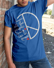 Load image into Gallery viewer, Image All The People Living Life In Peace Custom Design For Friends Guys Tee