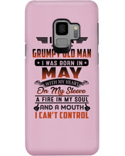 Load image into Gallery viewer, I'm A Grumpy Old Man I Was Born In May With My Heart Phone case