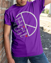 Load image into Gallery viewer, Image All The People Living Life In Peace Custom Design For Friends Guys Tee