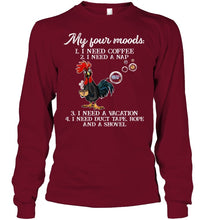 Load image into Gallery viewer, I Need Coffee A Nap A Vacation Duct Tape Hope And A Showel Unisex Long Sleeve