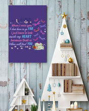 Load image into Gallery viewer, Butterflies When I Miss You I Just Have To Look Inside My Heart Gift For Lover Vertical Poster