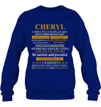 Load image into Gallery viewer, Cheryl Custom Name Gift A Warrior's Mentality With A Poet's Soul Sweatshirt