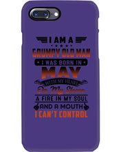 Load image into Gallery viewer, I'm A Grumpy Old Man I Was Born In May With My Heart Phone case