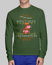 Load image into Gallery viewer, Cow I Need Somebody Who Sees The Crazy And Still Wants Me Unisex Long Sleeve