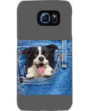 Load image into Gallery viewer, Border Collie In Denim Pocket Gift For Dog Lovers Phone case