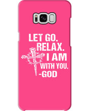 Load image into Gallery viewer, Let You Relax I Am With You Gray Background Phone case