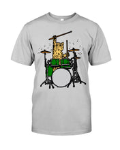 Load image into Gallery viewer, Cat Play Drum Funny Gift For Cat Lovers Guys Tee