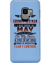 Load image into Gallery viewer, I'm A Grumpy Old Man I Was Born In May With My Heart Phone case