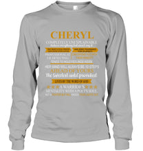 Load image into Gallery viewer, Cheryl Custom Name Gift A Warrior's Mentality With A Poet's Soul Unisex Long Sleeve