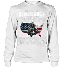 Load image into Gallery viewer, I Am A US Marine Veteran If America Needed Me Gift Unisex Long Sleeve