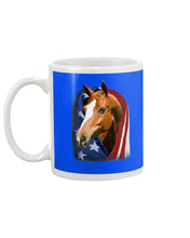 Load image into Gallery viewer, Horse Covered Into USA Flag Meaningful Gift For Men Mug