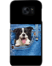 Load image into Gallery viewer, Border Collie In Denim Pocket Gift For Dog Lovers Phone case