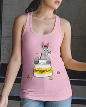 Load image into Gallery viewer, Funny Donkey Anti Depressant Meaning Gift For Women Ladies Flowy Tank