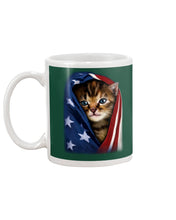 Load image into Gallery viewer, Lovely Tote Bag Cat In American Flag Gift For Cat Lovers Mug