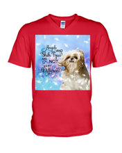 Load image into Gallery viewer, Angels And Shih Tzu Are Not Different Gift For Dog Lovers Guys V-Neck