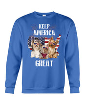 Load image into Gallery viewer, Keep America Great Yorkshire Terrier Gift For Dog Lovers Sweatshirt