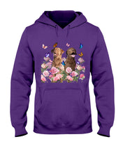 Load image into Gallery viewer, Gift For Dog LoversChesapeake Bay Retriever With Peonies Hoodie
