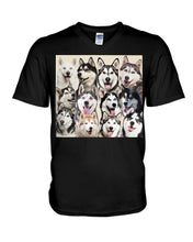 Load image into Gallery viewer, Many Love Husky Siberian On Phone Case Gift For Husky Lovers Guys V-Neck