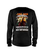 Load image into Gallery viewer, June Man You Know My Name Not My Sotry You See My Smile Trending Unisex Long Sleeve