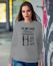 Load image into Gallery viewer, Giving For Dad Let You Know You're Appreciated Custom Design Sweatshirt