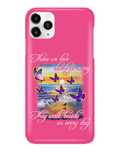 Load image into Gallery viewer, Butterfly Sunset On Beach Those We Love Don't Go Away Gift For Lover Phone case