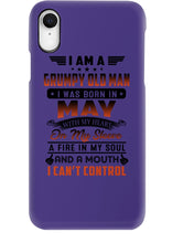 Load image into Gallery viewer, I'm A Grumpy Old Man I Was Born In May With My Heart Phone case