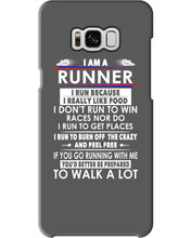 Load image into Gallery viewer, I Am A Runner I Run Because I Really Like Food Custom Design Phone case