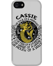 Load image into Gallery viewer, Gift For Cassie Girl The Soul Of A Mermaid Phone case